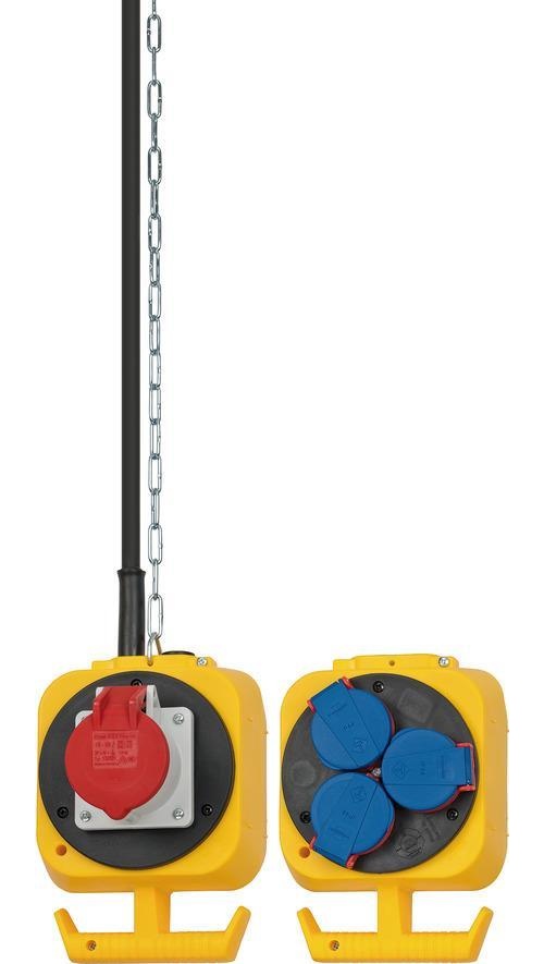 Brennenstuhl 1151960010 Stromverteilereinheit (PDU) 4 AC-Ausgänge Schwarz - Blau - Rot - Gelb (1151960010) afbeelding 1