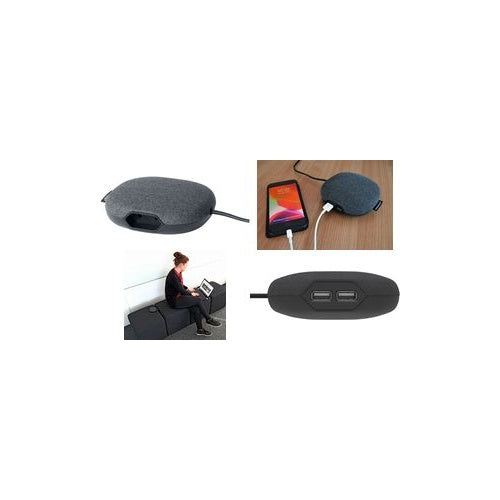 brennenstuhl estilo - Steckdosenleiste - AC 220-250 V - 575 Watt - Eingabe, Eingang Eurostecker - Ausgangsanschlüsse: 3 (Stromversorgung, 2 x USB3.0m Schnur - Schwarz, Anthrazit (1150020010) afbeelding 1