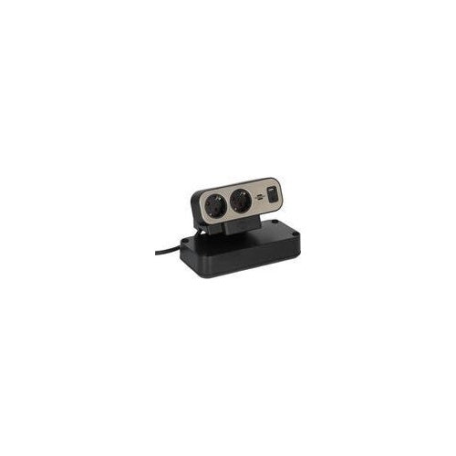 Brennenstuhl estilo Duplex Steckdosenleiste mitÜberspannungsschutz 1x USB C A 9x - Tischsteckdose in innovativem - zweiteiligem Design und praktischer Klemmfunktion für optimale Stromversorgung im Homeoffice oder Arbeitsplatz. (1153580210) afbeelding 1
