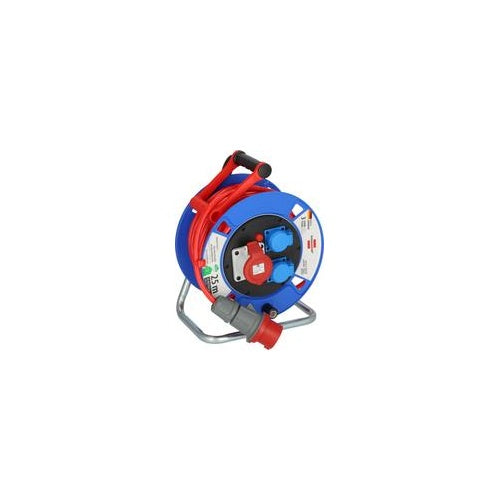 Brennenstuhl 1182770010 Kabeltrommel 25 m Rot CEE-Stecker 16 A 5polig (1182770010) afbeelding 1