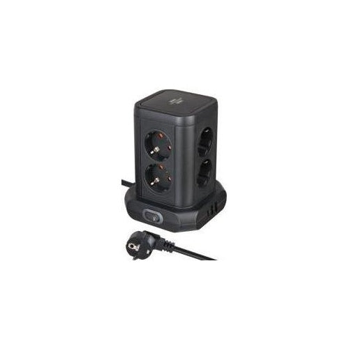Brennenstuhl Steckdosenturm 8-fach mit 2x USB-A 1x USB-C Power Delivery black (1153560010) afbeelding 1