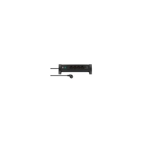 Brennenstuhl ALU-Office-Line 4fach schwarz weiß*DE* (1156250544) afbeelding 1