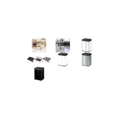 Hailo Abfalleimer Big-Box Swing L, 35 Liter, weiß Großraum-Abfallbox, Stahlblech und Kunststoff, automatisch - 1 Stück (0840-131) - 4007126001511 - image 1