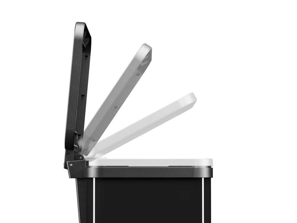 Hailo Öko Duo Plus M Pedal Bin 2x9L Silver/Black 0622-260