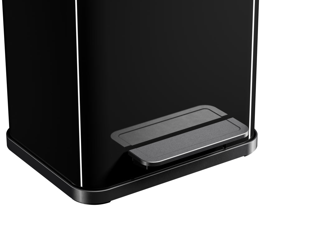 Hailo Öko Duo Plus M Pedal Bin 2x9L Silver/Black 0622-260