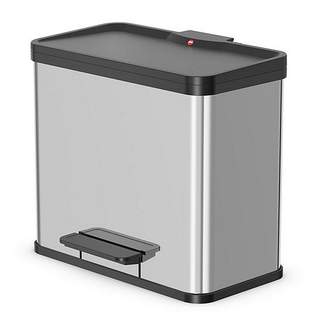 Hailo Öko Trio Plus L Pedal Bin 3x9L Silver/Black 0633-220