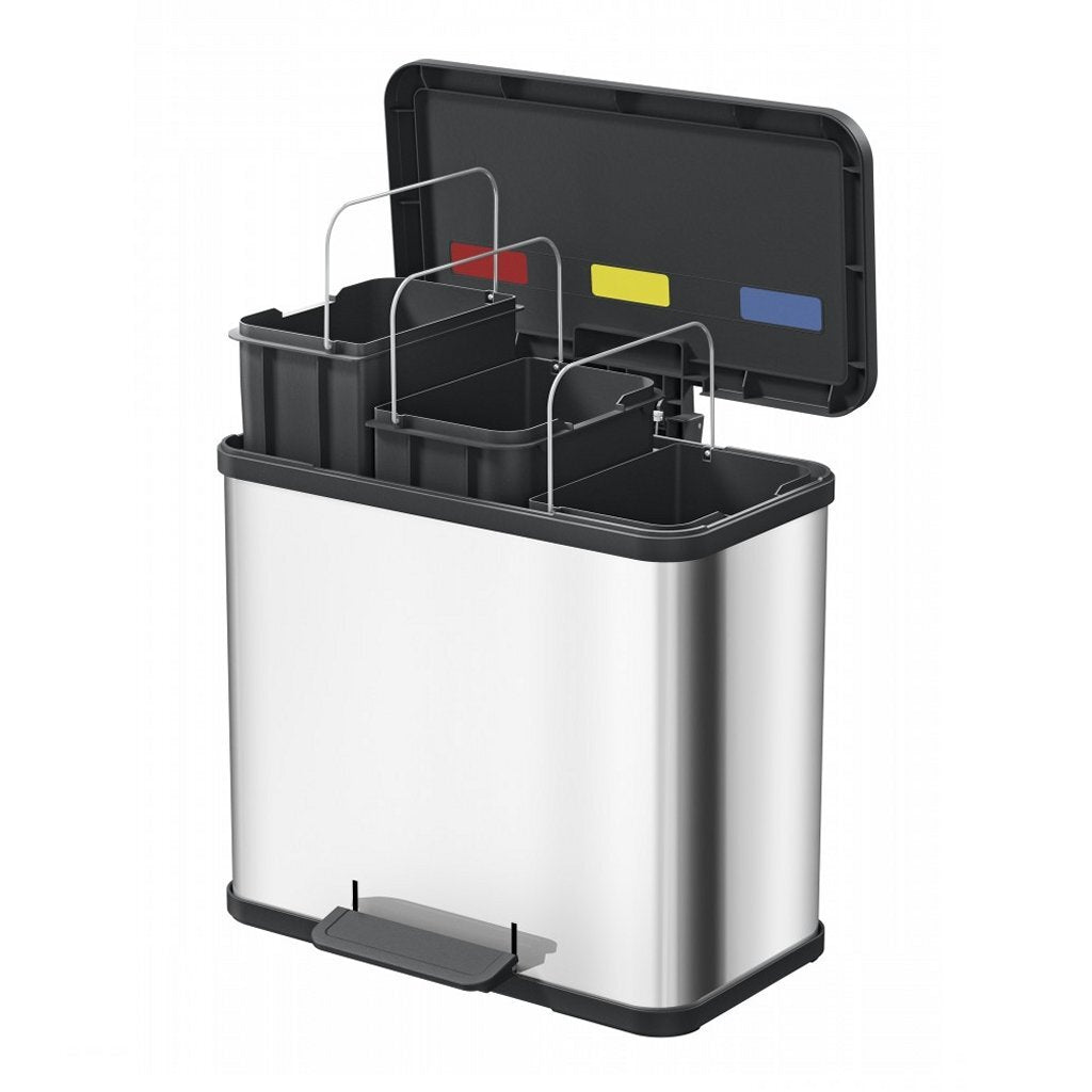 Hailo Öko Trio Plus L Pedal Bin 3x9L Black 0633-260