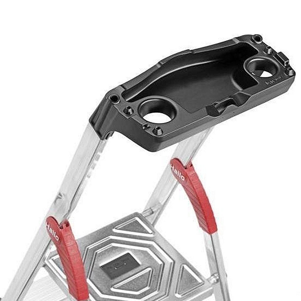 Hailo L80 ComfortLine Aluminium Household Ladder 4 Steps - 150 kg Load Capacity - Model 8040-415