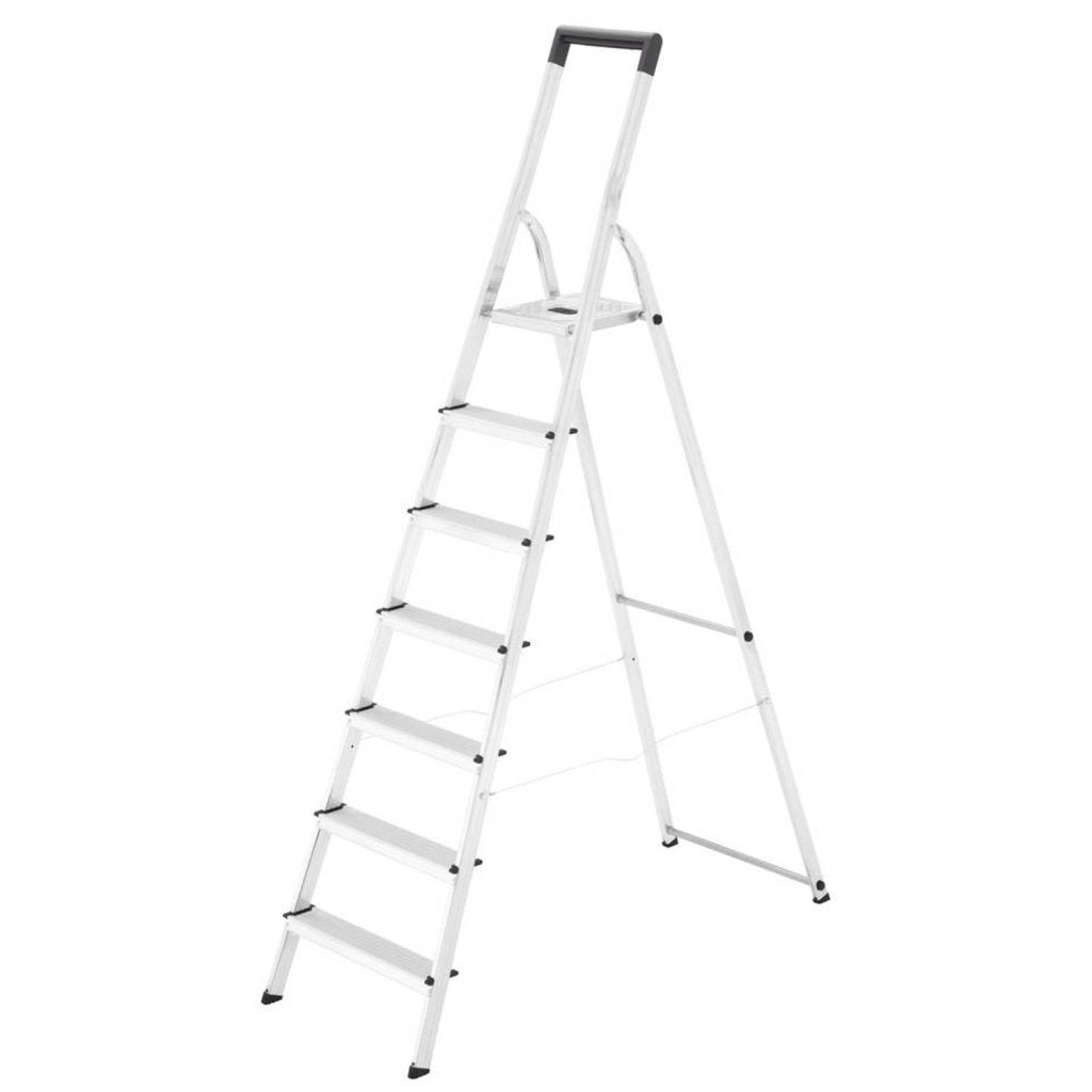 Hailo 8140-715 L40 Aluminum Household Ladder 7 Steps