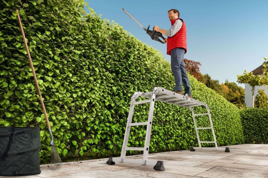 Hailo 7412-037 M60 Universal Aluminum Ladder 4x3M