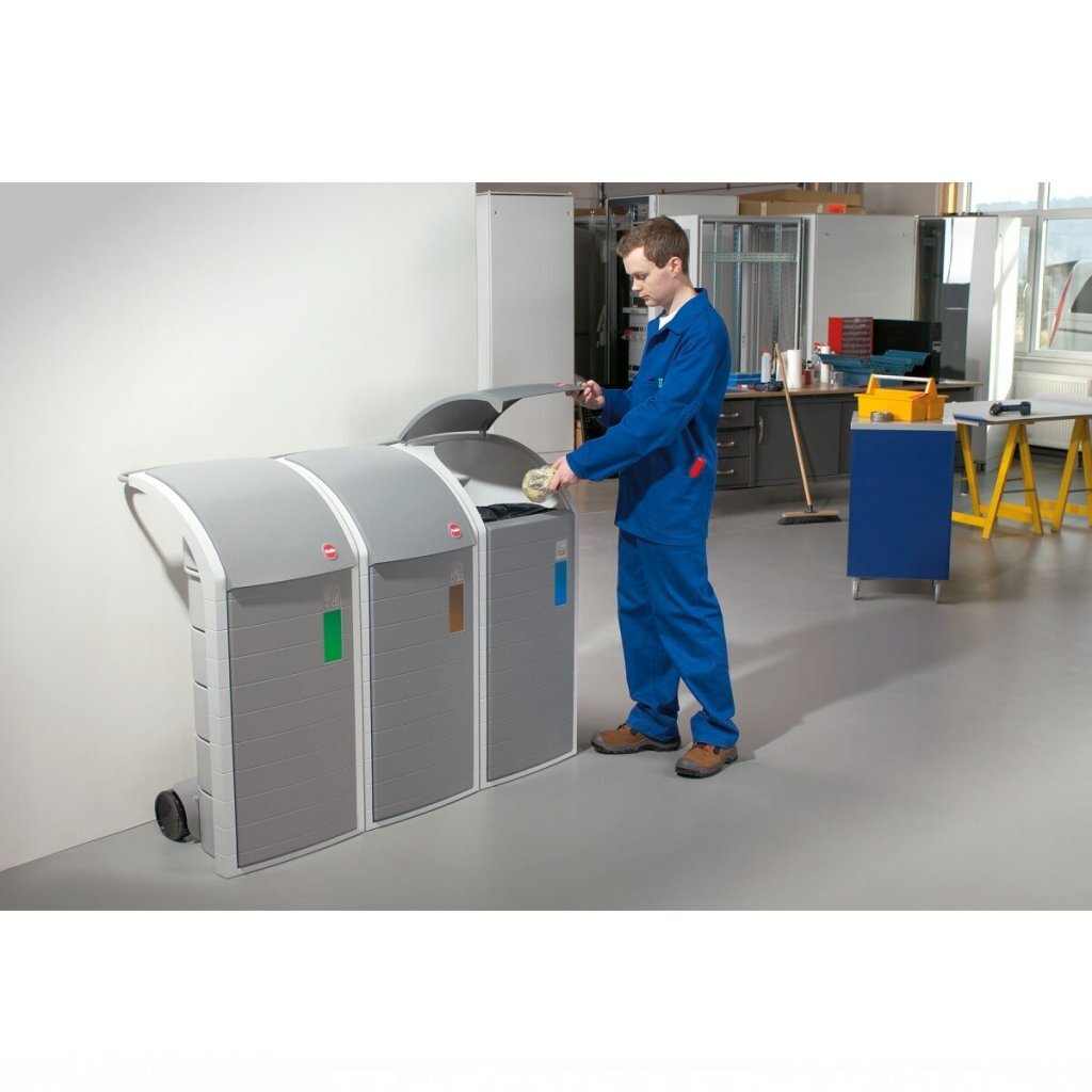 Hailo 0912-060 ProfiLine WSB Design XXXL Waste Separator 120 L Grey