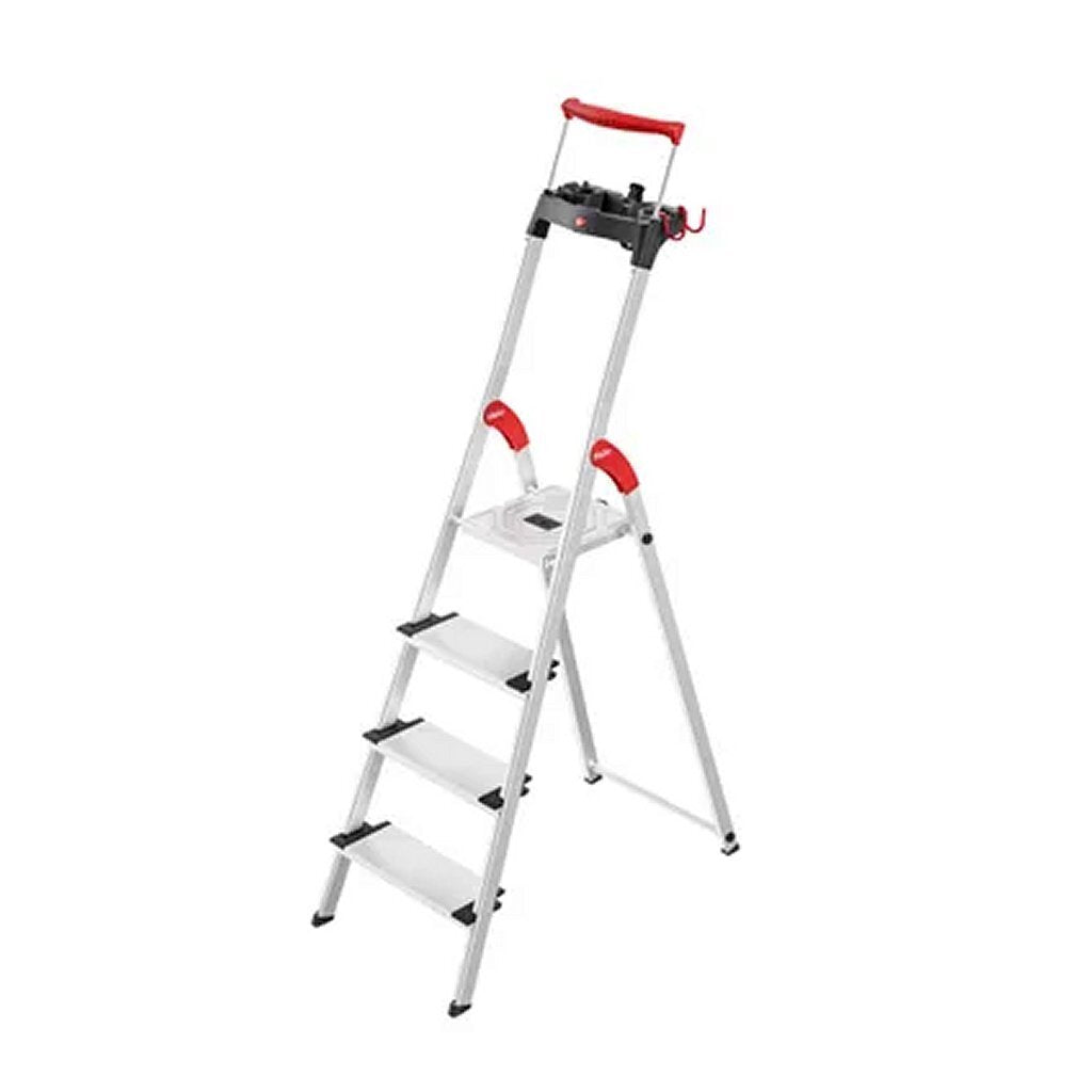 Hailo L95 HB TopLine Aluminium Household Ladder 4 Steps - 150 kg Load Capacity - Model 8050-415