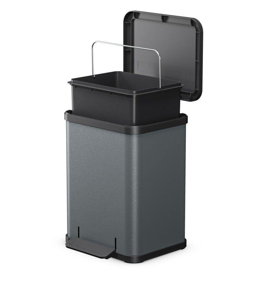Hailo Oko Uno Plus M Pedal Bin 17 L Dark Grey