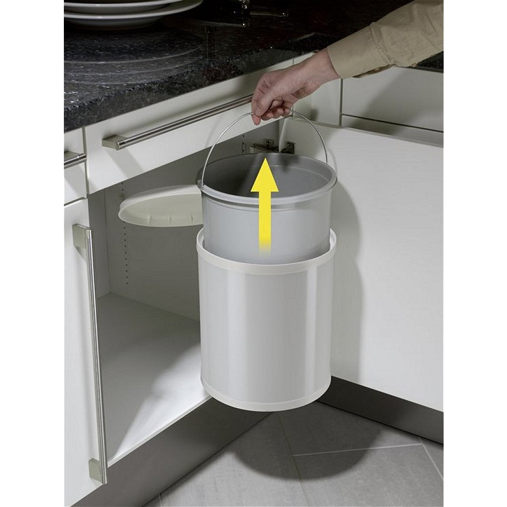 Hailo 3555-001 Compact-Box M Waste Bin 15 L White