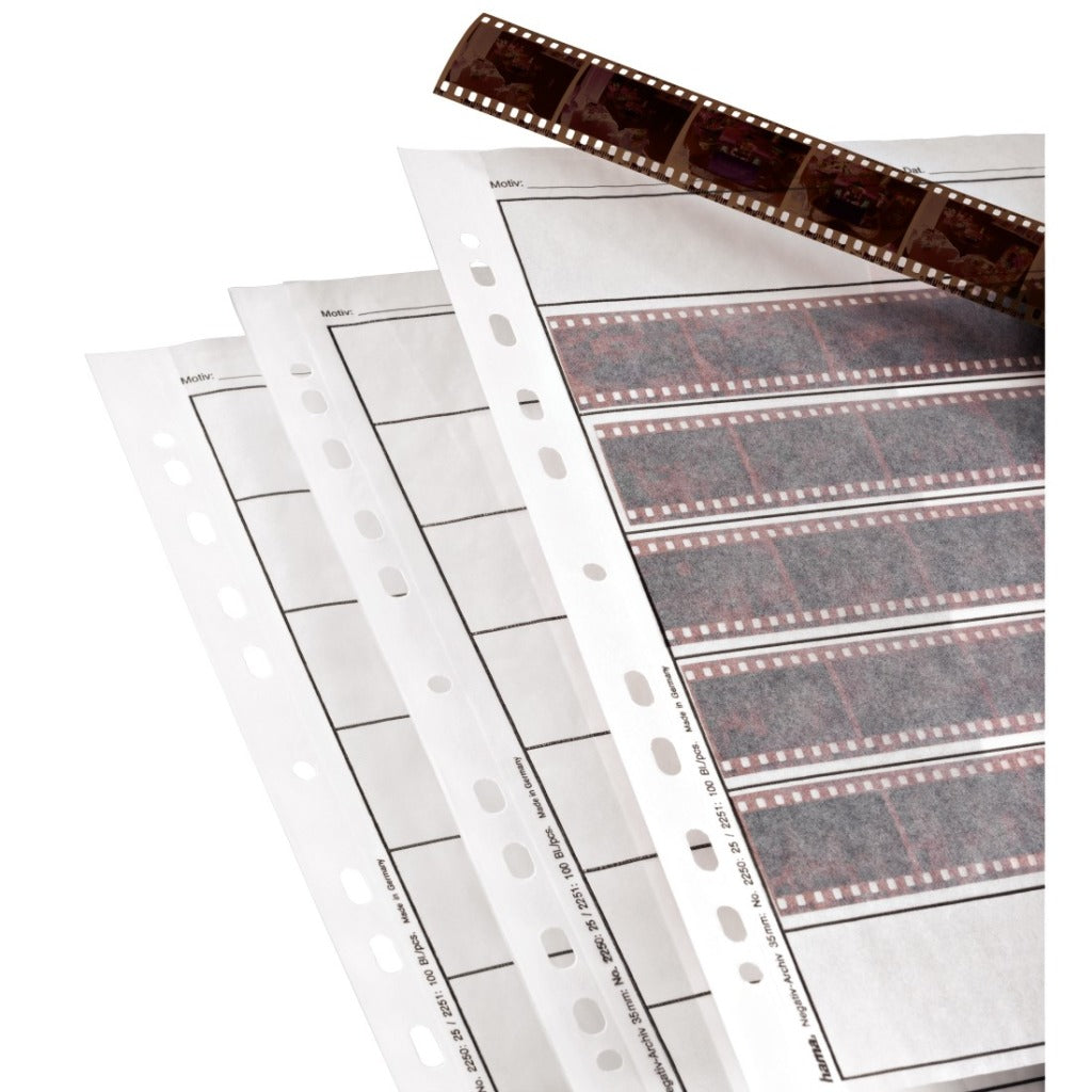 Hama Negative Sheets Perg. 35 mm for 42 Negatives - 25 Pieces