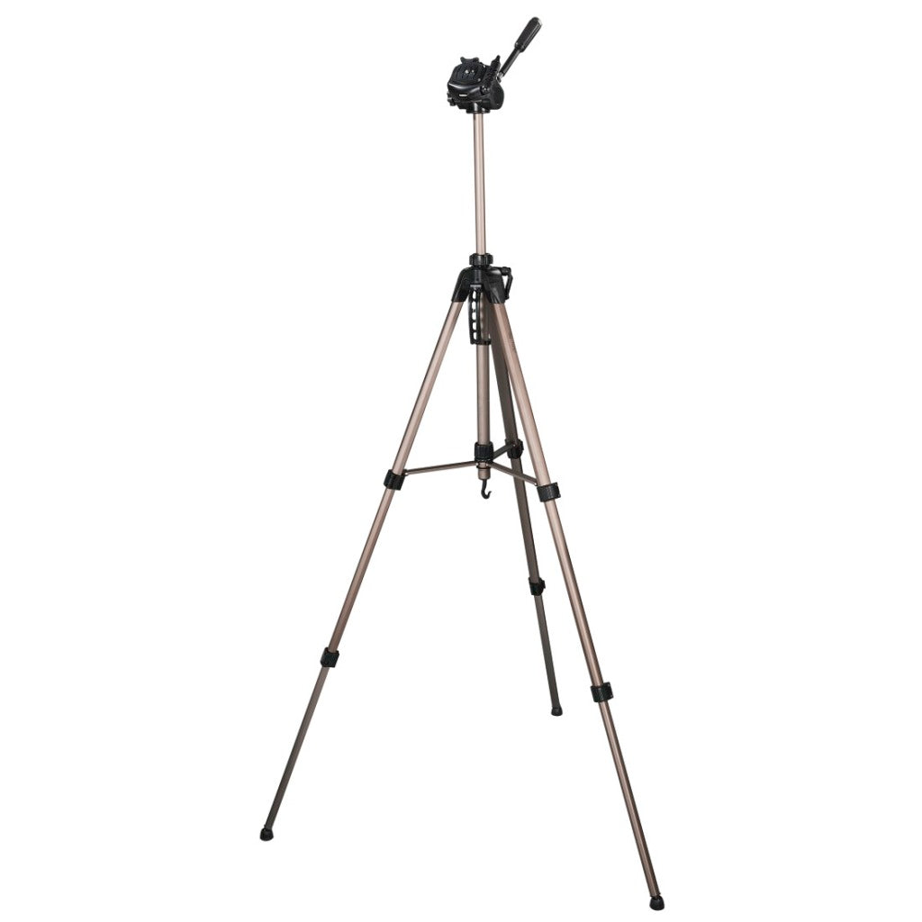 Hama Tripod Star 64 - Camera Tripod for Photo and Video - 3D Tilt Head - Height Adjustable - Champagne