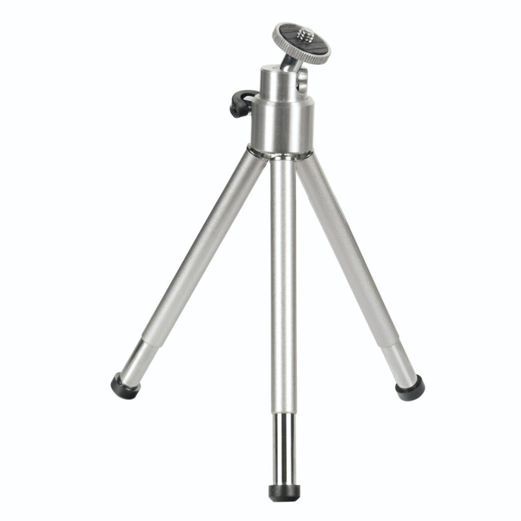 Hama Mini Tripod Ball L Silver - Compact Tripod for Photo and Video - Ball Head