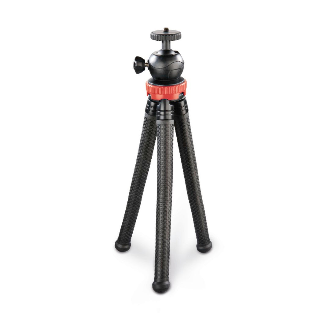Hama FlexPro Tripod for Smartphones, GoPros, and Cameras 27 cm Red - Flexible Tripod