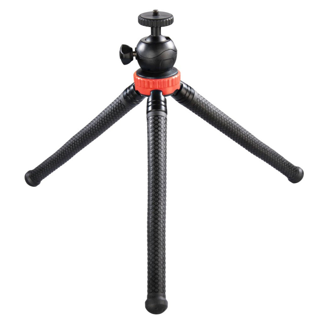 Hama FlexPro Tripod for Smartphones, GoPros, and Cameras 27 cm Red - Flexible Tripod