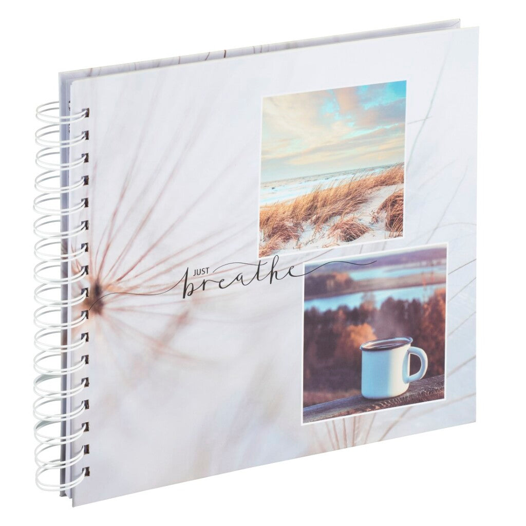 Hama Photo Spiral Album Just Breathe 28x24 cm 50 White Pages White