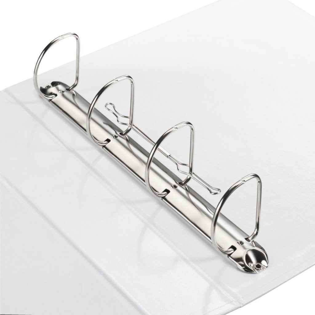 Hama Folder with 4-D-ring Mechanism 70 mm Spine Width + Cassette White
