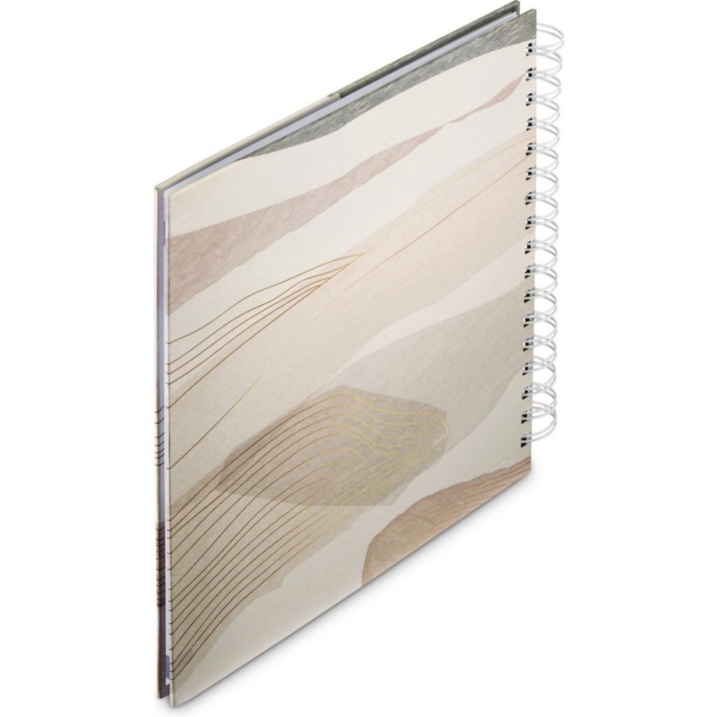 Hama Photo Spiral Album Say Cheese Watercolor 28x24 cm 50 White Pages Taupe