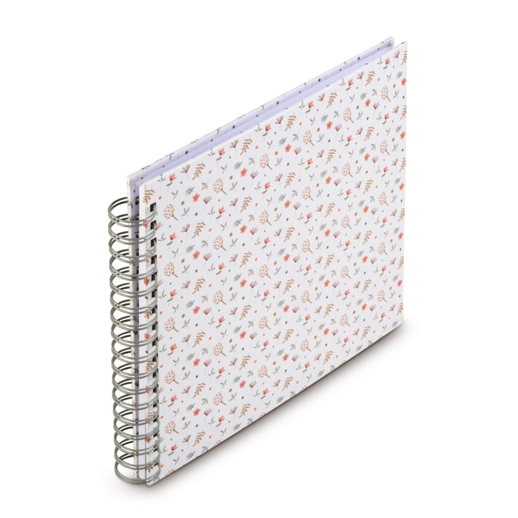 Hama Photo Spiral Album Floral 28x24 cm 50 White Pages