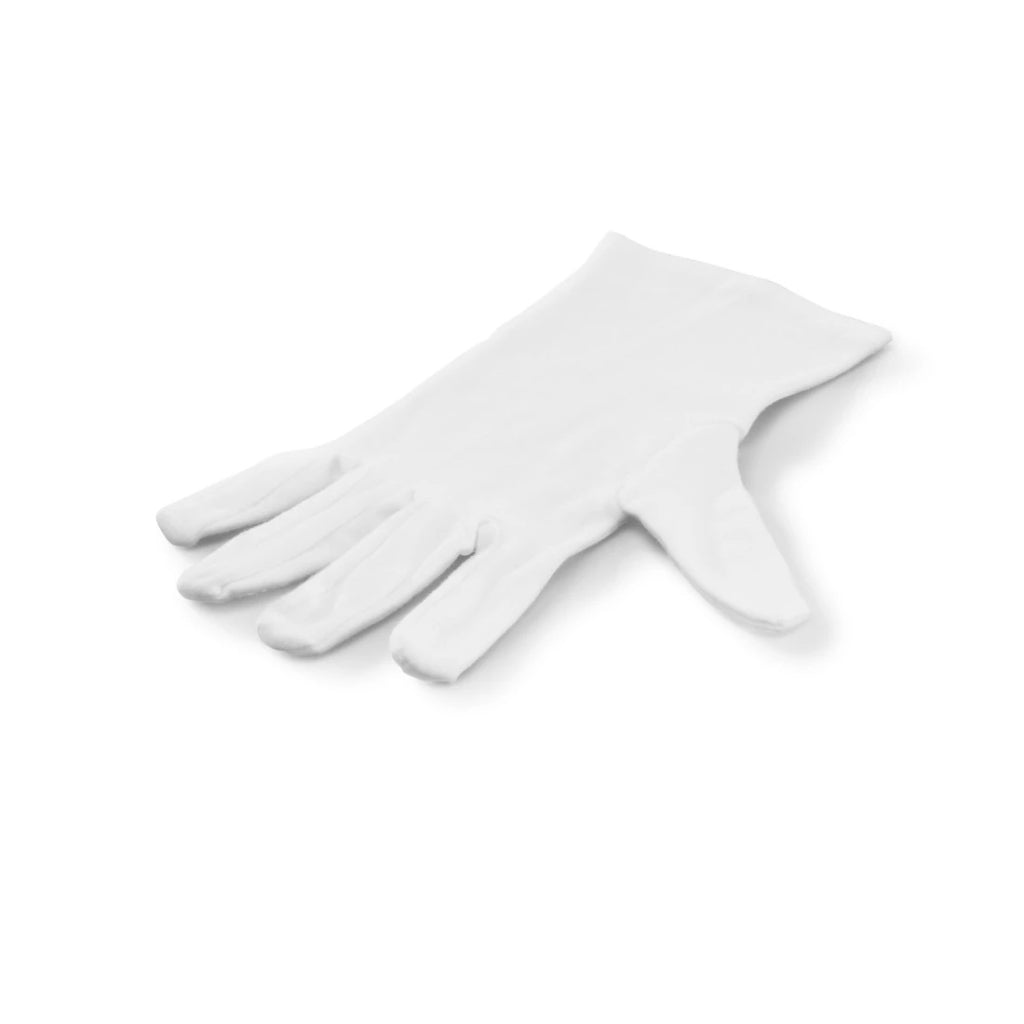 Hama Cotton Gloves Size M 1 Pair White
