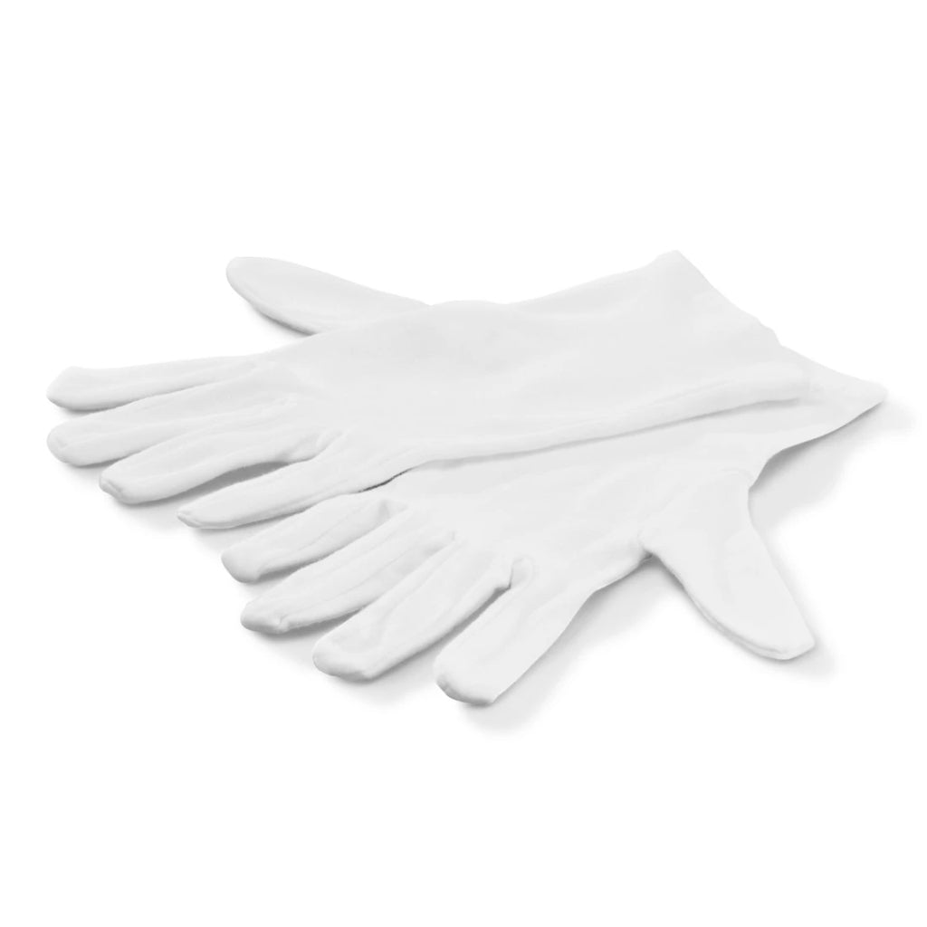 Hama Cotton Gloves Size M 1 Pair White