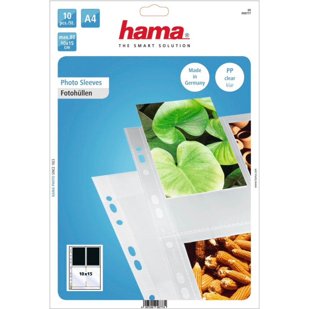 Hama Photo Sleeves 10x15cm A4 Transparent