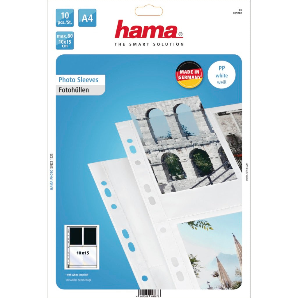 Hama Photo Sleeves 10x15cm White 10 Pieces 10Stuks