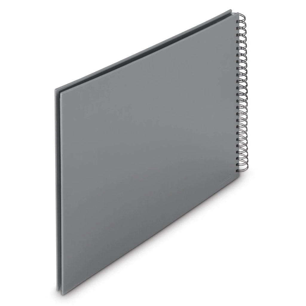 Hama Fine Art Spiral Photo Album 36x32 cm 50 Black Pages Stone Grey