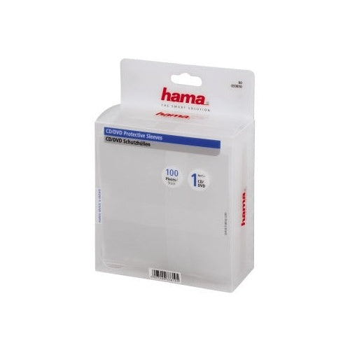 Hama CD/DVD Hoesjes 100 Pak Transparant afbeelding 1