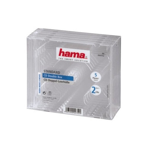 Hama CD Dubbel Box Transpirant 5 Pak afbeelding 1