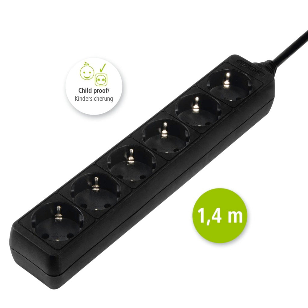 Hama 6-Way Ja.W.Cp.1.4 M Black