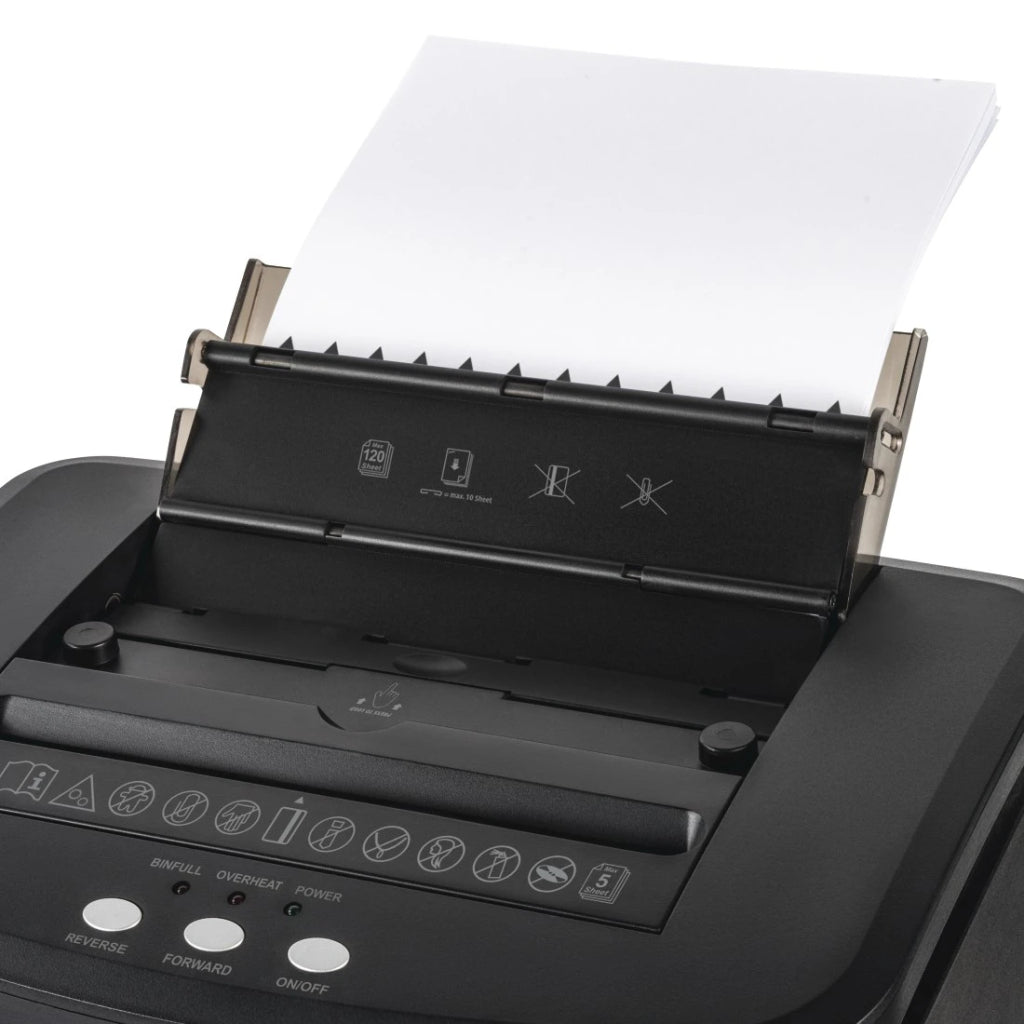 Hama Safe Auto M1200 Paper Shredder with Security Level P4 T4 E3 Black