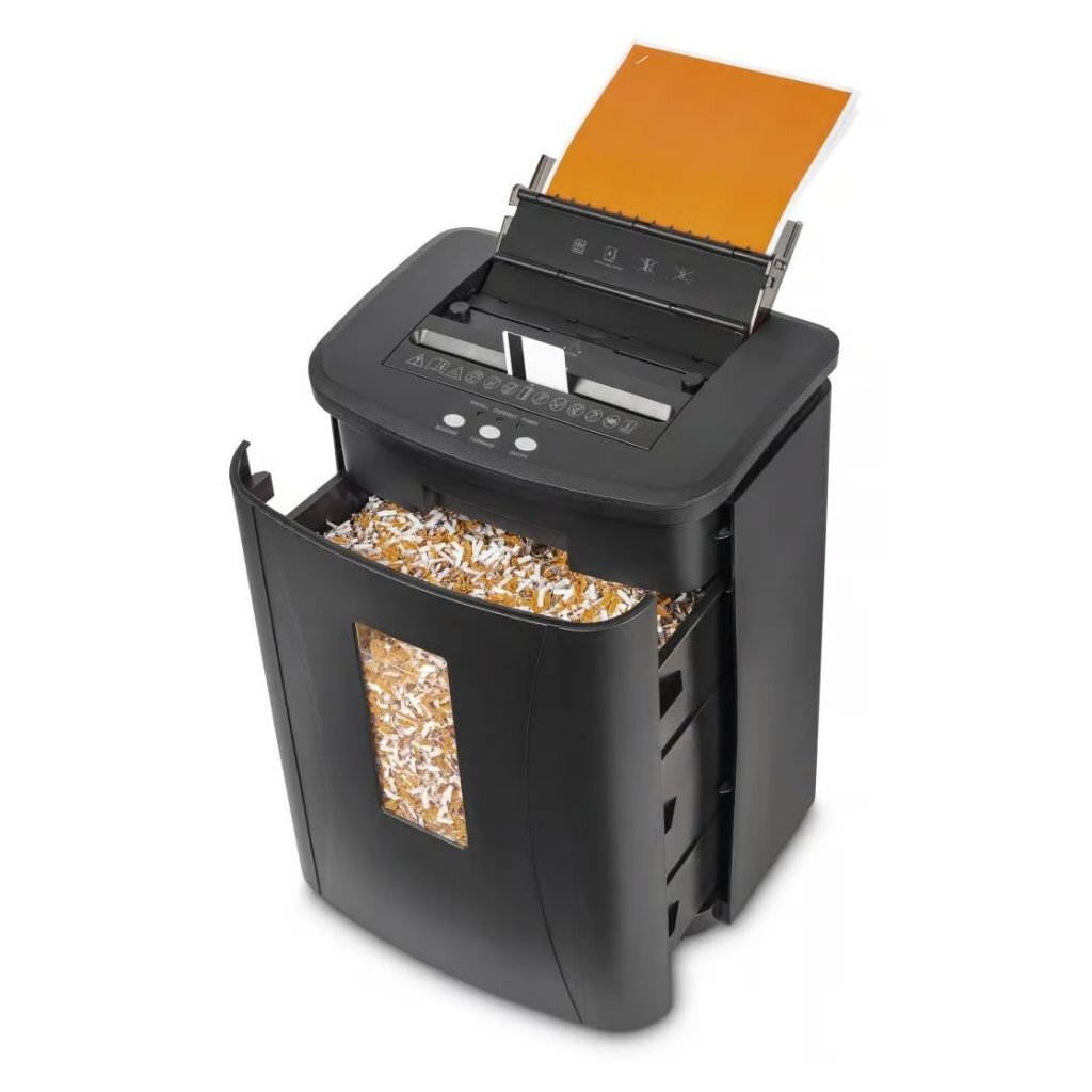 Hama Safe Auto M1200 Paper Shredder with Security Level P4 T4 E3 Black