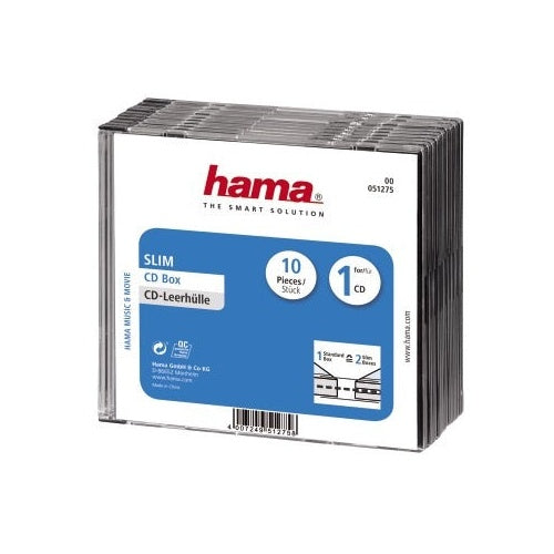 Hama CD Slim Box 10 Pak afbeelding 1