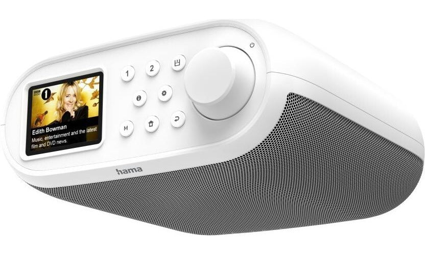 Hama Digitalradio DIR400, DAB+/Internetradio/Bluetooth® RX/App, Weiß (00054259) afbeelding 1