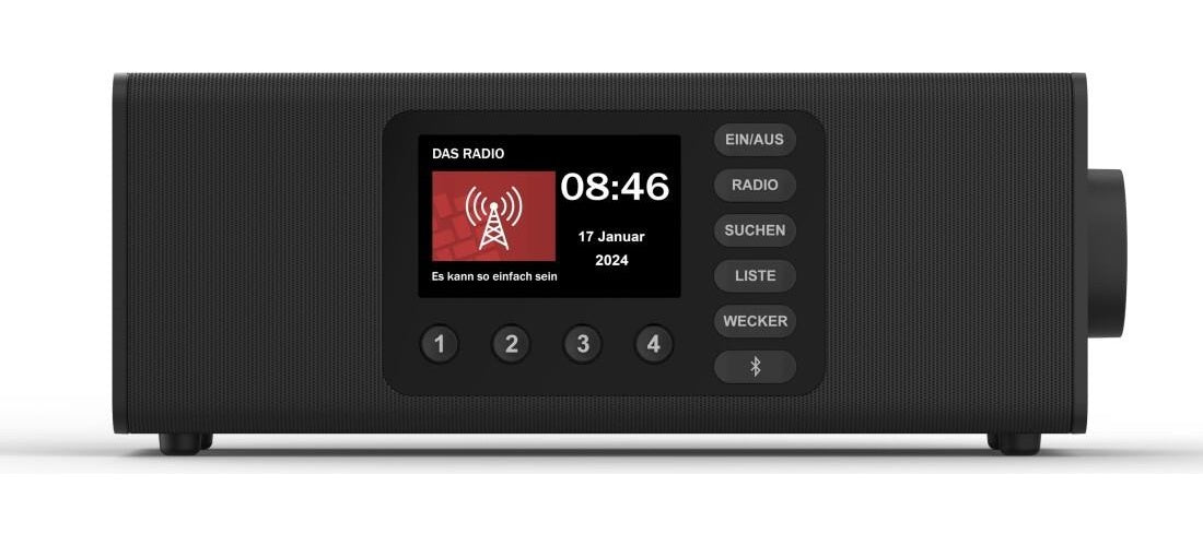 Hama Digitalradio DR2002BT, FM/DAB/DAB+/Bluetooth® RX, Radiowecker, Stereo, SW (00054298) afbeelding 1