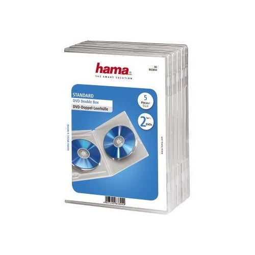 Hama Dubbele DVD Box Transparant 5stuks afbeelding 1