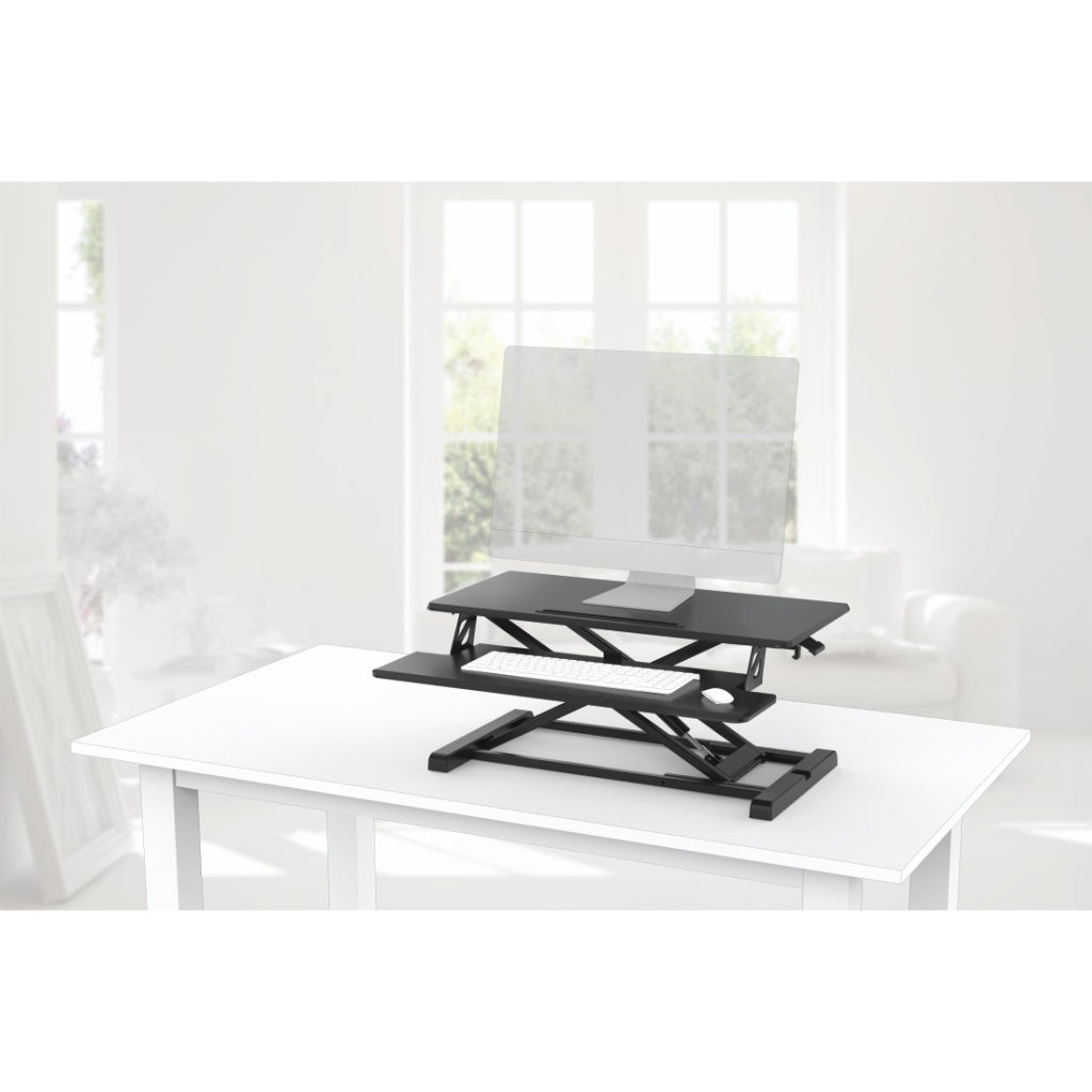 Hama Height-Adjustable Desk Mount 80 x 40 cm Black