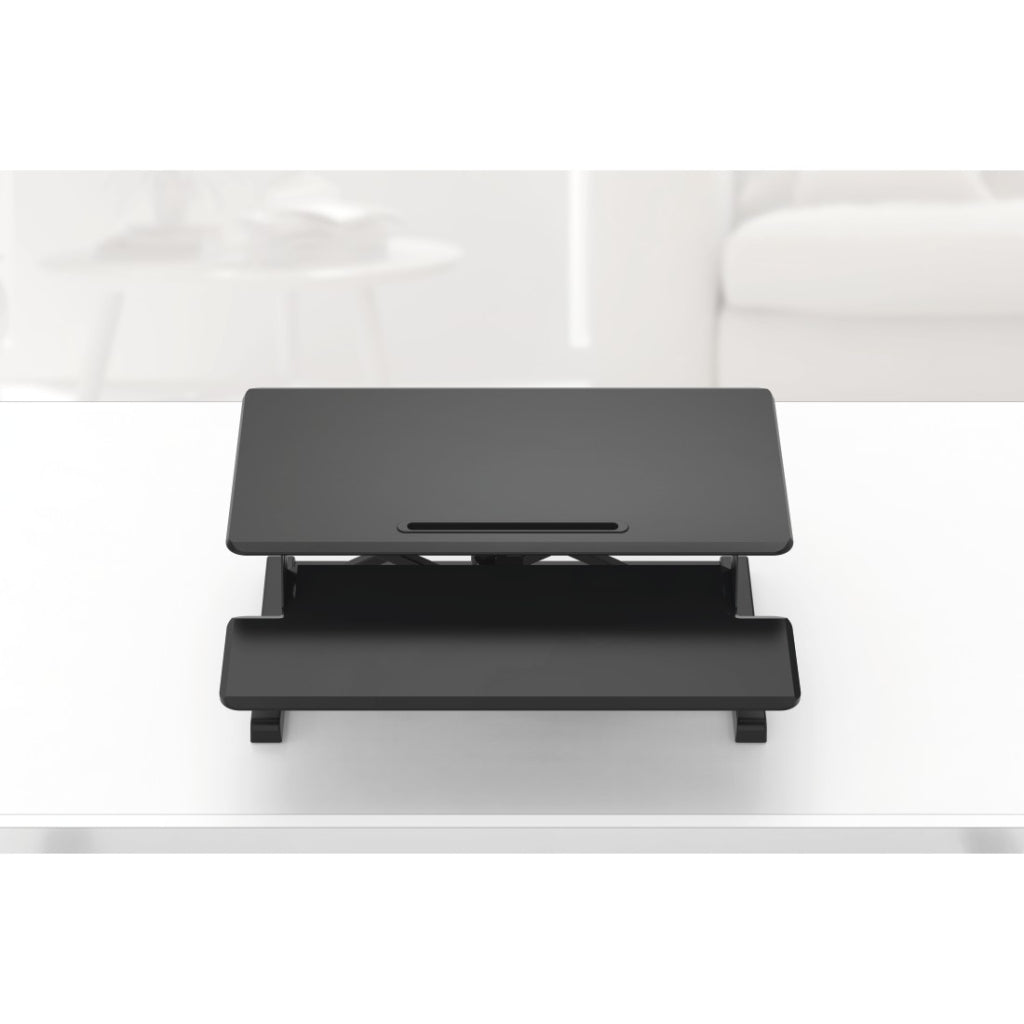 Hama Height-Adjustable Desk Mount 80 x 40 cm Black