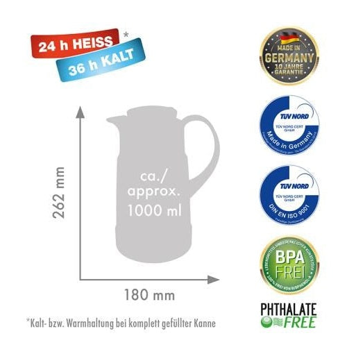 redPUNKT Thermos jug  1.0 l  ristretto (black) - 4007389320336 - image 2