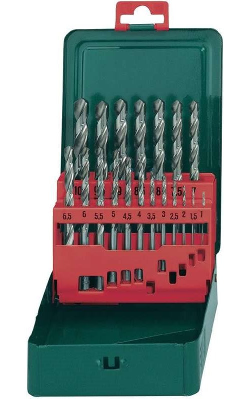 Metabo HSS Metall-Spiralbohrer-Set 19teilig 627153000 geschliffen DIN 338 Zylinderschaft 1 Set (627153000) afbeelding 1