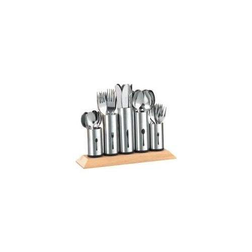 Esmeyer Besteckhalter "Pipes", mit fünf Halterungen aus Chrom-Nickel-Edelstahl 18/8 gebürstet, Halterungen in (610-217) afbeelding 1