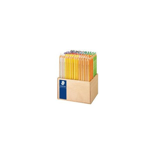 STAEDTLER Dreikant-Buntstift Noris Club jumbo, 112er Display dreieckig, Minenstärke: 4,0 mm, mit Minenschutzmantel (ABS), - 1 Stück (128 CA112) afbeelding 1