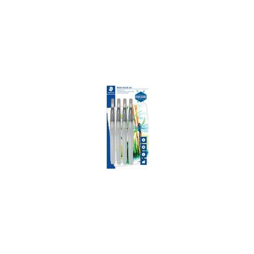 STAEDTLER Wassertankpinsel-Set Design Journey, 4er Blister robuste Nylonspitzen, Fassungsvermögen: X ml, mit Kappe, - 1 Stück (949-SBK4-C) afbeelding 1
