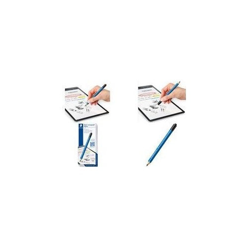 Staedtler Mars® Lumograph® digital jumbo Digitaler Stift mit druckempfindlicher Schreibspitze, mit präziser Schreibspitze, Radiergummi-Taste Blau (180J 22-3) afbeelding 1