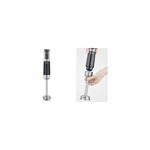 SEVERIN Stabmixer SM 3771, 600 Watt, Edelstahl / schwarz abnehmbarer Edelstahl-Rührstab, Turbostufe, 100% BPA-frei, - 1 Stück afbeelding 1